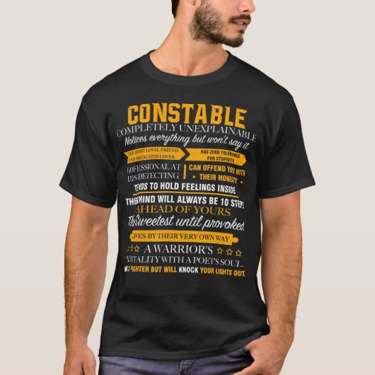 T-shirt CONSTABLE complètement inexplicable (Devant)