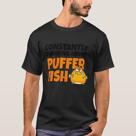 T-shirt Constamment en train de penser au poisson-globe F (Devant)