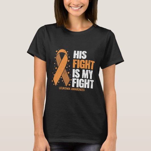 T-shirt Constater Que Son Combat Est Mon Combat Leucémie (Devant)