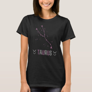 T-shirt Constellation de Taurus en rose