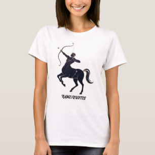 T-shirt Constellation du Sagittaire - Art linéaire du zodi