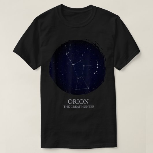T-shirt Constellation Orion D'Orion L'Étoile Orion Hunter (Design devant)
