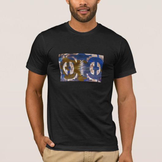 T-shirt Constellation Primitive Abstraite Géométrique (Devant)