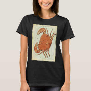 T-shirt Constellation Vintage du crabe cancéreux, miroir d