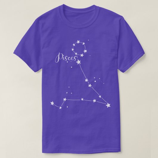 T-shirt Constellation Zodiac Pisces (Design devant)