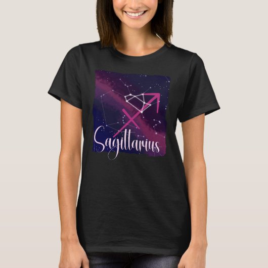 T-shirt Constellation zodiaque de Sagittaire (Devant)