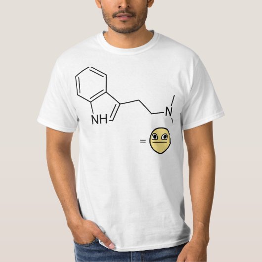 T-shirt Constitution chimique de DMT (Devant)