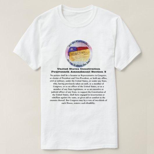 T-shirt Constitution des États-Unis Quatorzième amendement (Design devant)