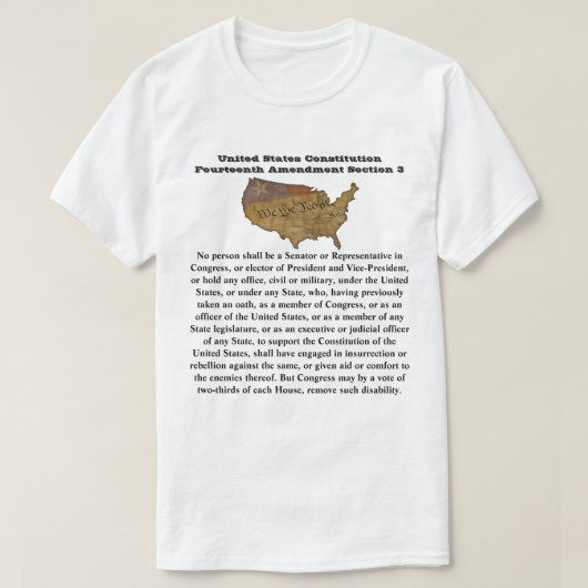 T-shirt Constitution des États-Unis Quatorzième amendement (Design devant)