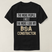 T-shirt Constrictor Boa I Funny Snake Keeper et Reptile F (Design devant)