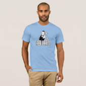 T-shirt Constructeur avec matériaux de construction (Devant entier)