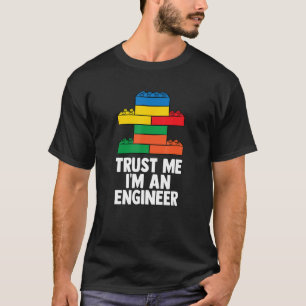 T-shirt Constructeur de briques Blocs amusants Bâtiment Ma