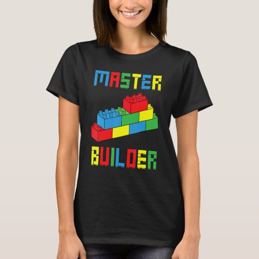 T-shirt Constructeur de briques Jouets de constructeur de (Devant)