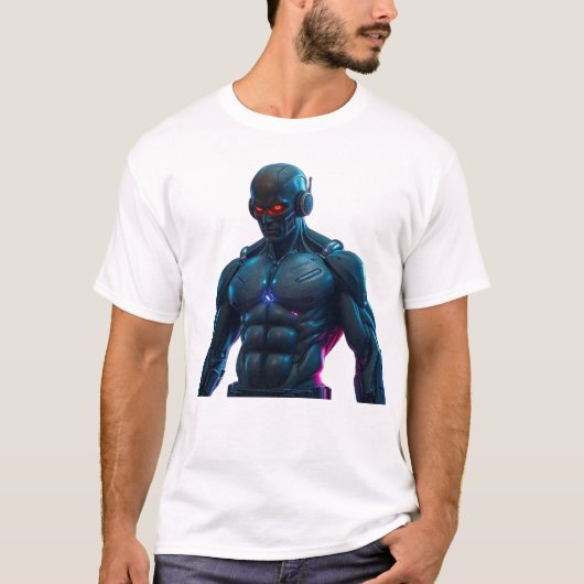 T-shirt Constructeur de corps de robot (Devant)