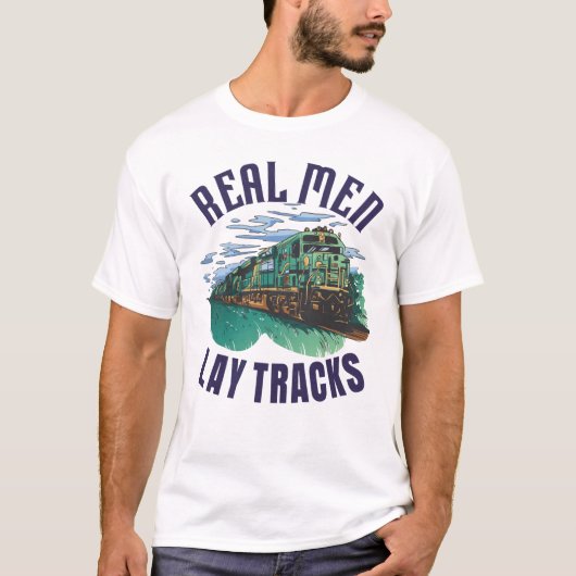 T-shirt Constructeur de voie fier (Devant)