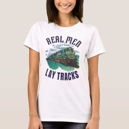 T-shirt Constructeur de voie fier (Devant)