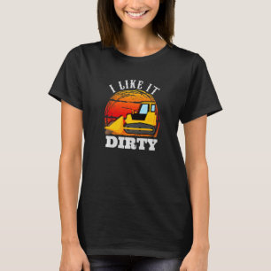 T-shirt Constructeur d'excavateur Construction d'une route
