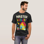 T-shirt Constructeur jouet maison architecte constructeur (Devant entier)