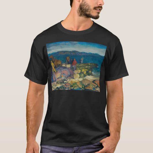 T-shirt Constructeurs de quais George Bellows (Devant)