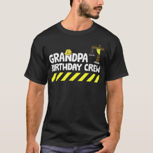 T-shirt Construction Anniversaire Grand-Père De La Birthda