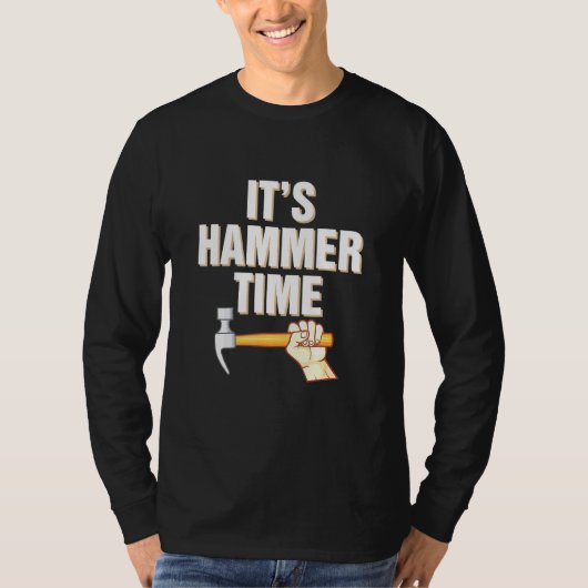 T-shirt Construction de charpentier professionnel marteau (Devant)
