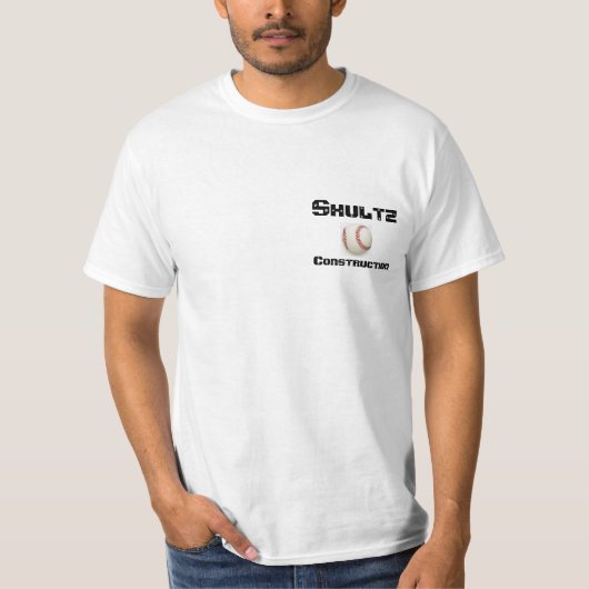 T-shirt Construction de Shultz - chemise de valeur (Devant)