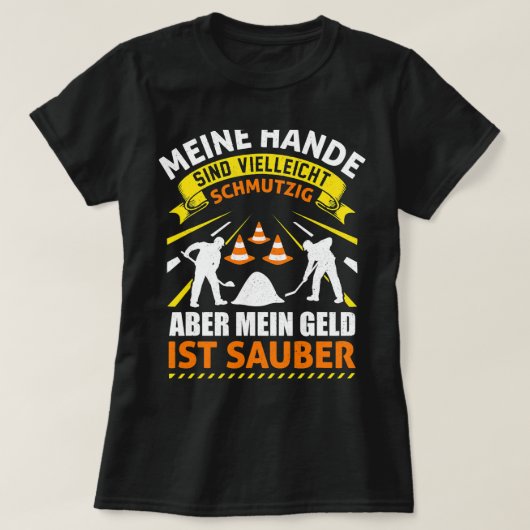T-shirt Construction d'un chantier de construction constru (Design devant)