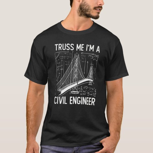 T-shirt Construction Engineering Me Croit Je Suis Un Eng C (Devant)