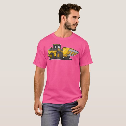 T-shirt Construction Front Loader Tractor For Adults And (Devant entier)