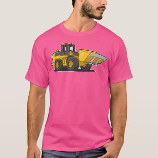 T-shirt Construction Front Loader Tractor For Adults And