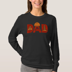 T-shirt Construction Papa Builder Mason Béton Béton