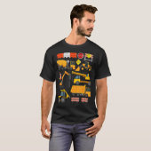 T-shirt Construction Payloader Tractor Dumptuck Constructi (Devant entier)