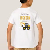 T-shirt Construction Truck Birthday | Personalized Décor (Dos)