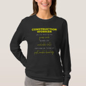 T-shirt Construction Worker Precision Guess Work (Devant)