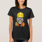 T-shirt Construction Worker Rat Laborer Garbage Animal Rat (Devant)