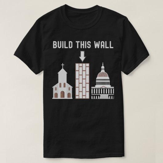 T-shirt Construire ce mur (Design devant)