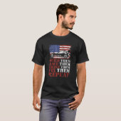 T-shirt Construire, Course, Crash, Fixer, Répéter l'équipe (Devant entier)