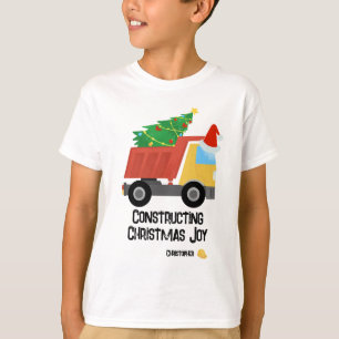 T-shirt Construire Noël Joy Construction Camion de camping