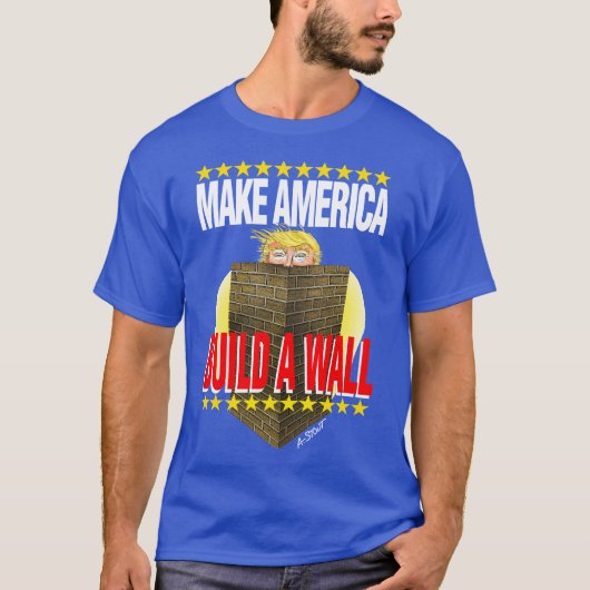 T-shirt Construire Trump un mur - (Devant)
