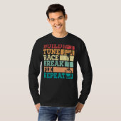 T-shirt Construire une pause course de course de saut Fixe (Devant entier)