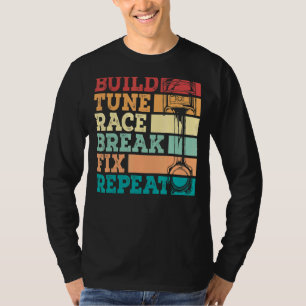 T-shirt Construire une pause course de course de saut Fixe