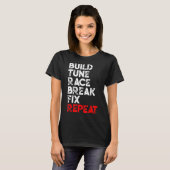 T-shirt Construire une pause course rapide Fixer Répéter l (Devant entier)