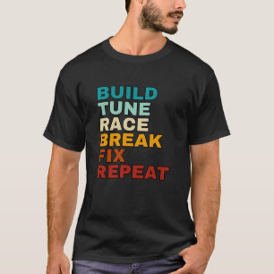 T-shirt Construire une pause course rapide Fixer Répéter l