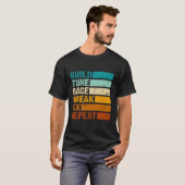 T-shirt Construire une pause de course Fixer Répéter voitu (Devant entier)