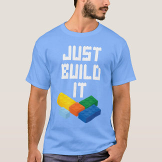 T-shirt Construisez-le Maître Constructeur Bloc de constru