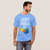 T-shirt Construisez-le Maître Constructeur Bloc de constru (Devant entier)