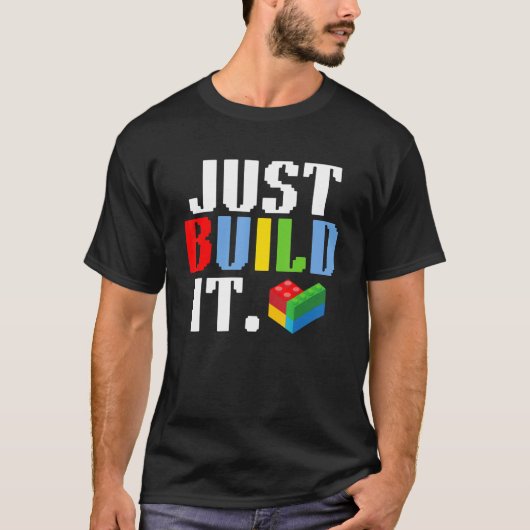T-shirt Construisez simplement It Master Builder Bloc Toy (Devant)
