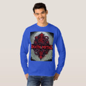 T-shirt Construisez un logo en métal mort avec des runes a (Devant entier)