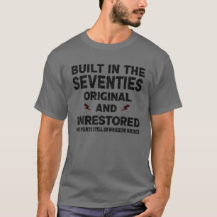 T-shirt Construit Dans Les Années 70 Original Et Non Rest