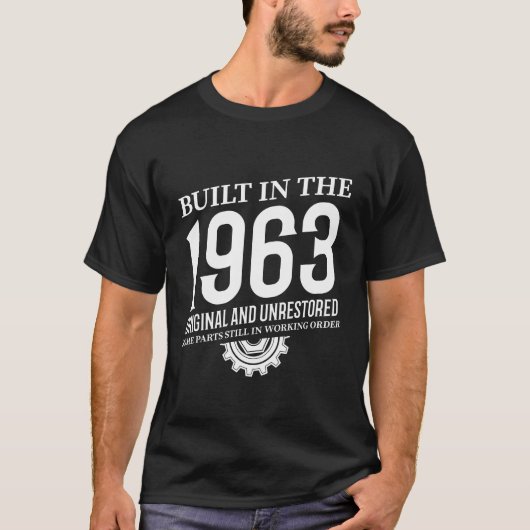 T-shirt Construit En 1963 (Devant)